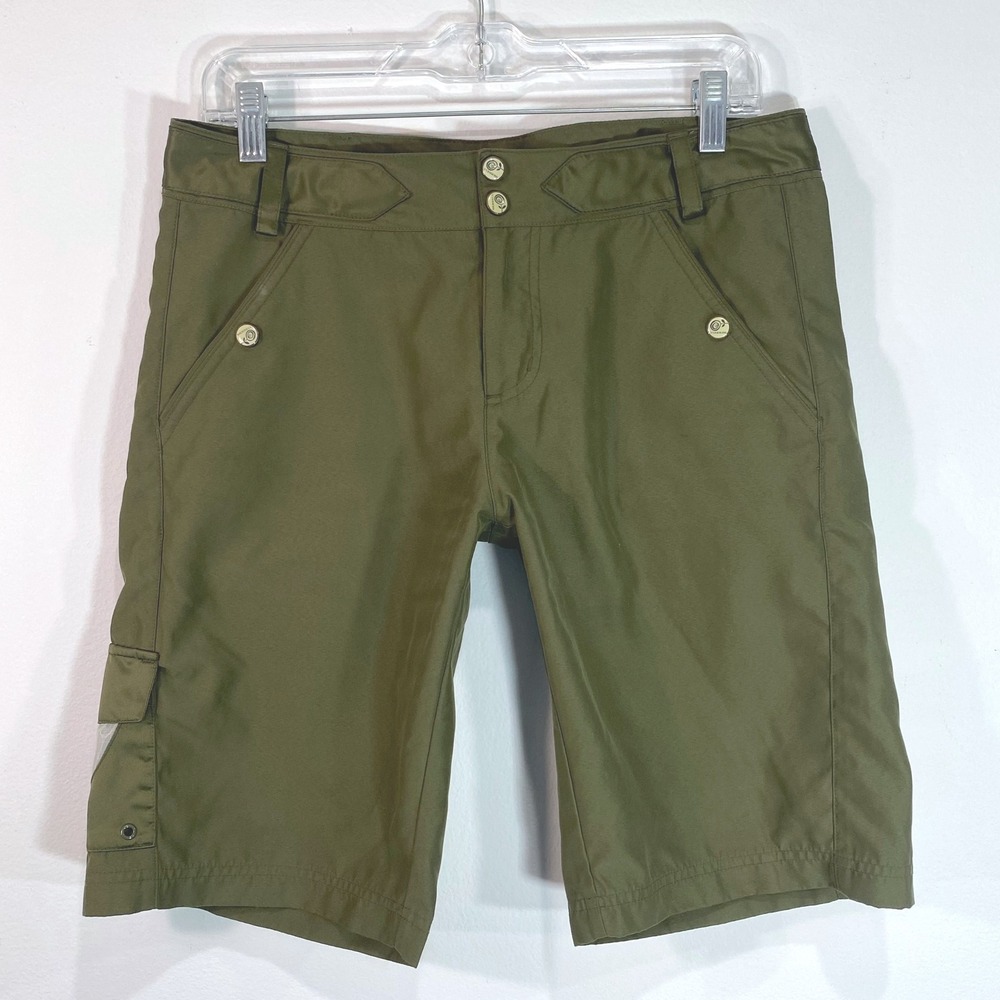 Merrell Olive Green Hiking Bermuda Shorts UPF‎ 30+ Cargo Pockets Size 8